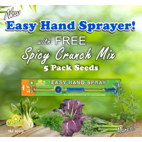 Easy Hand Sprayer + FREE Spicy Crunch Mix Seeds